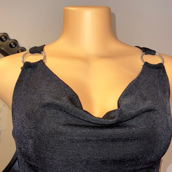 NWT INSPIRED HEART BLACK DRESS INSPIRED HEART  BODYCON  SIZE L (32) - Picture 4 of 8